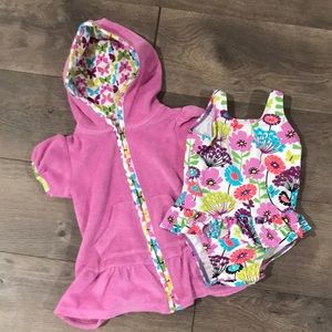 Vera Bradley Bathing suit with matching coverup